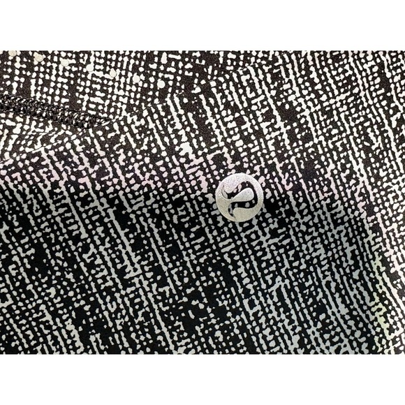 Lululemon Navy Blue and White Crop Mid Rise Capri Leggings SZ 2 - Picture 3 of 8